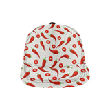 Chili pattern All Over Print Snapback Cap