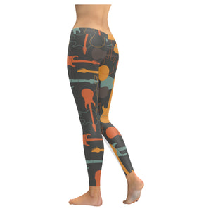 electric guitars pattern Women's Legging Fulfilled In US