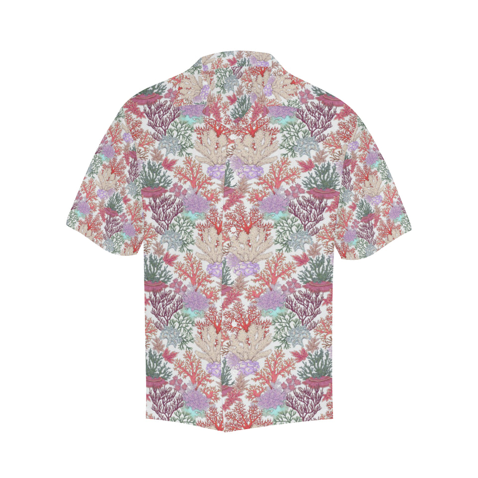 Coral Reef Pattern Print Design 03 Men's All Over Print Hawaiian Shirt (Model T58)