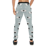 Sheep polka dot cloud pattern Unisex Casual Sweatpants