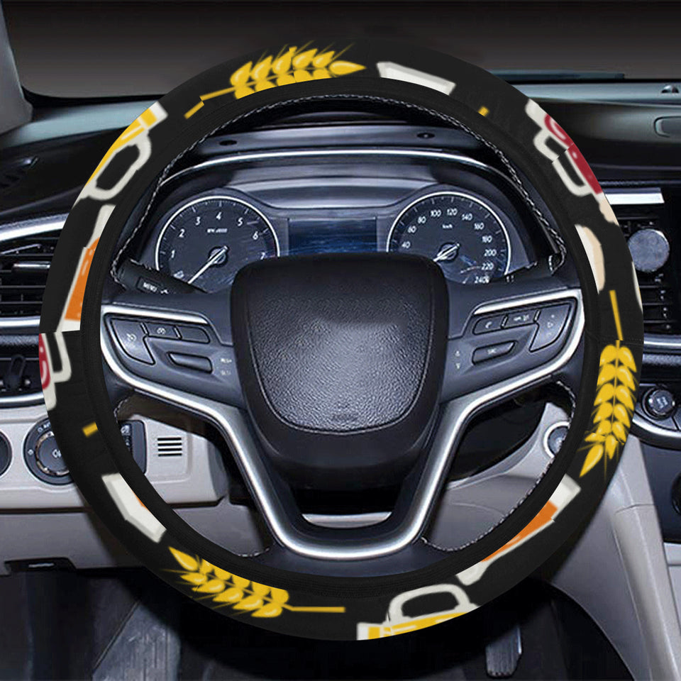 Beer type pattern Car Steering Wheel Cover
