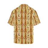 Egypt Hieroglyphics Pattern Print Design 04 Men's All Over Print Hawaiian Shirt (Model T58)