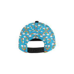 Rainbows Sky Clouds Pattern All Over Print Snapback Cap