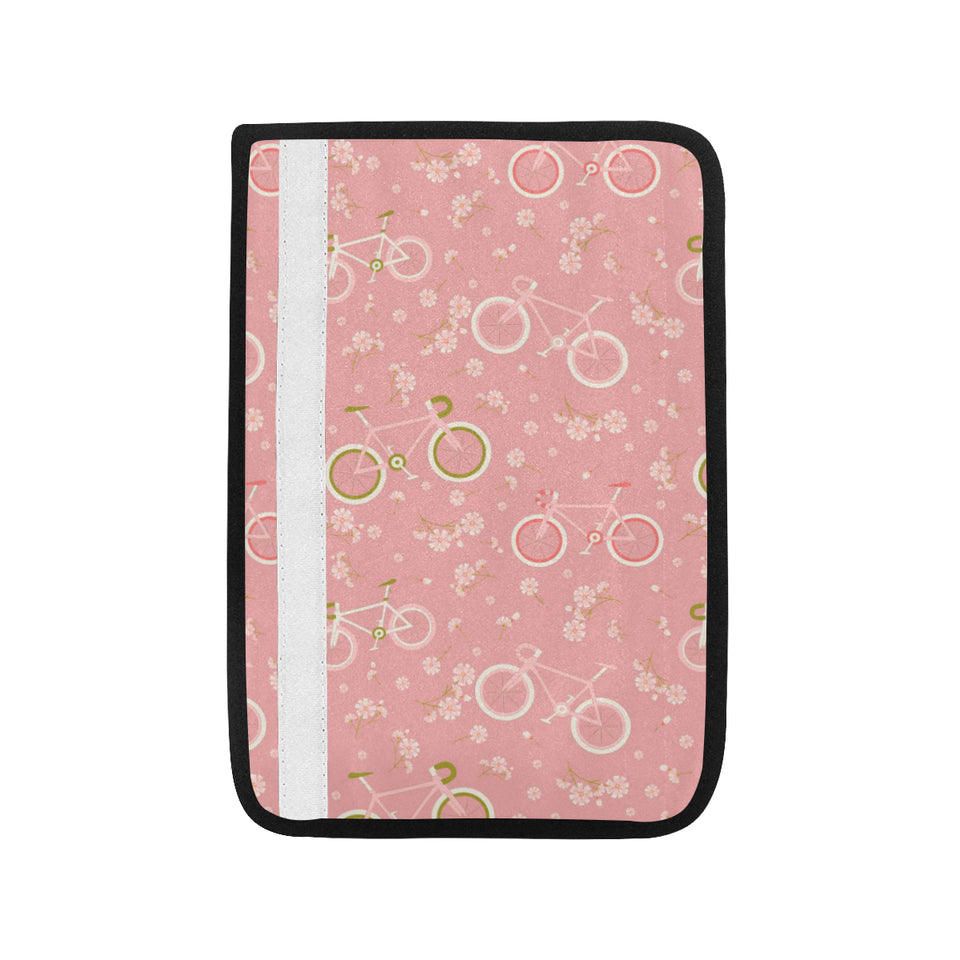 Bicycle Pattern Print Design 02 Car Seat Belt Cover