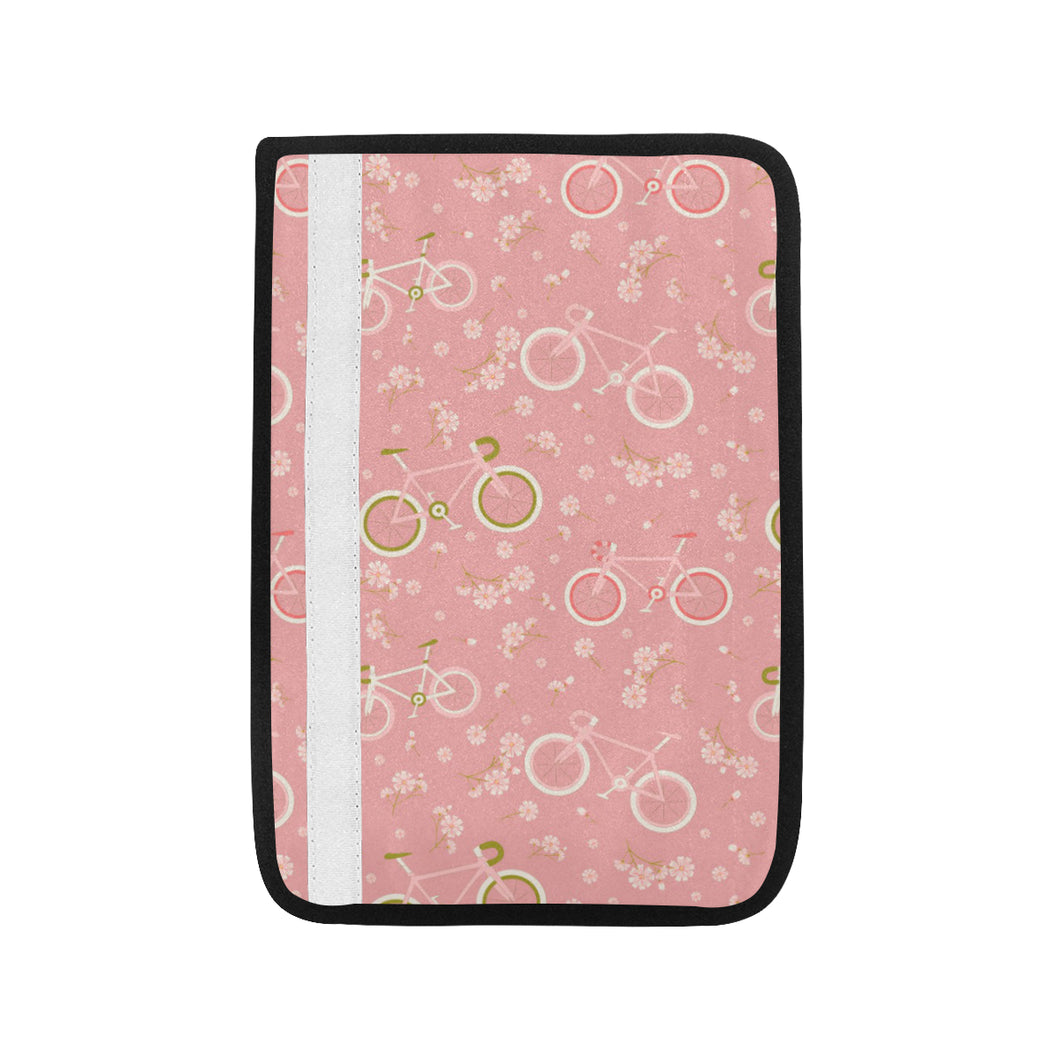 Bicycle Pattern Print Design 02 Car Seat Belt Cover