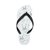 Cute goat design pattern Unisex Flip Flops