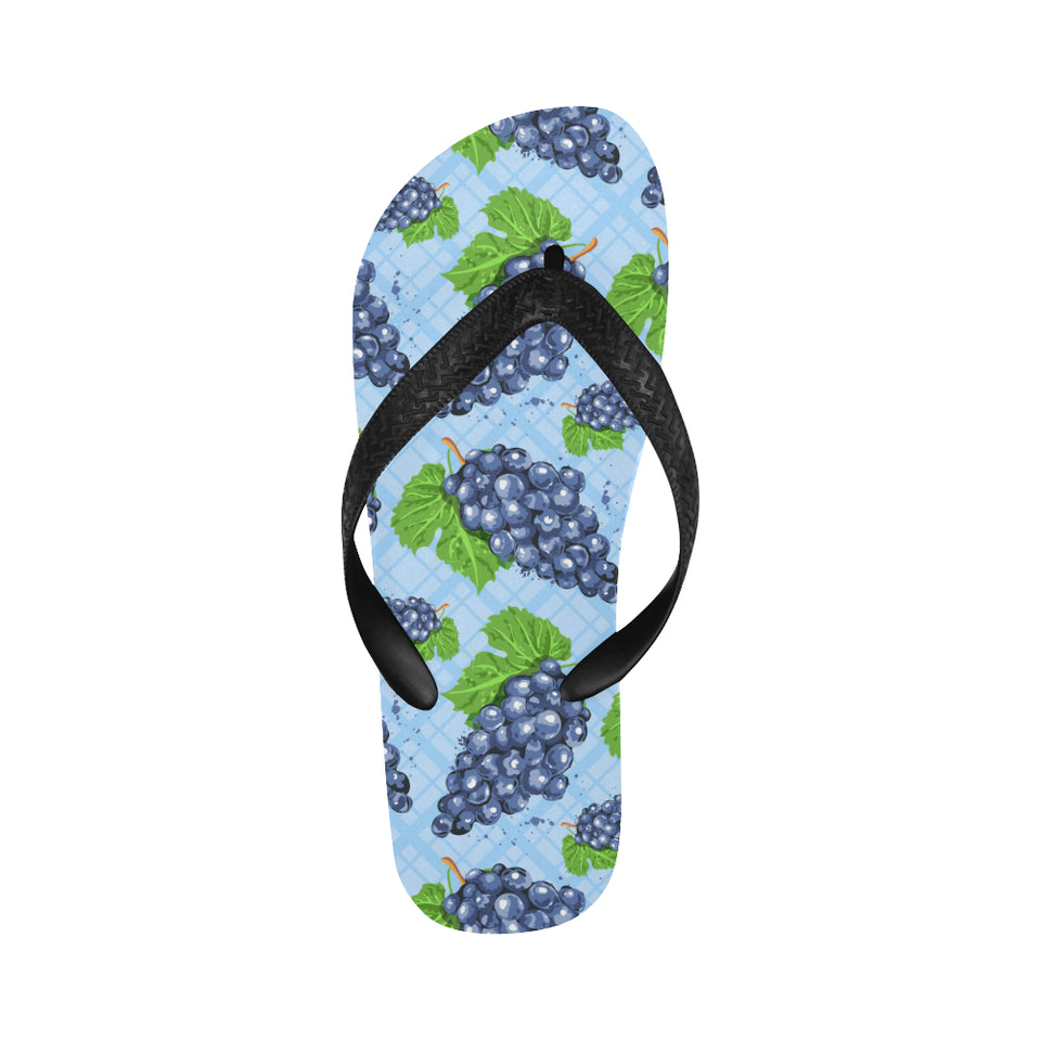 Watercolor grape pattern Unisex Flip Flops