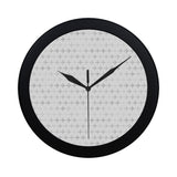 Airplane print pattern Elegant Black Wall Clock