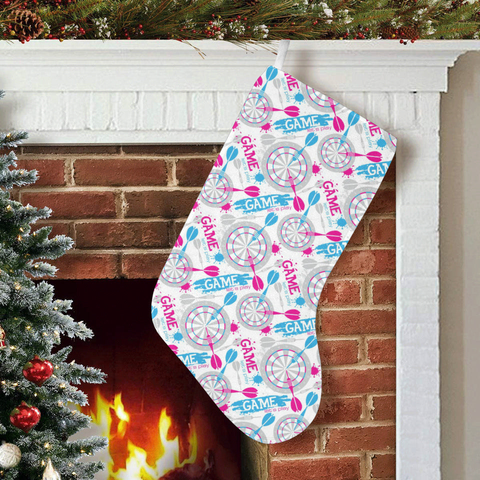 Darts Pattern Print Design 01 Christmas Stocking