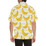Banana pattern blackground Men's All Over Print Hawaiian Shirt
