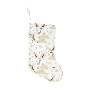 Beautiful Japanese cranes pattern Christmas Stocking