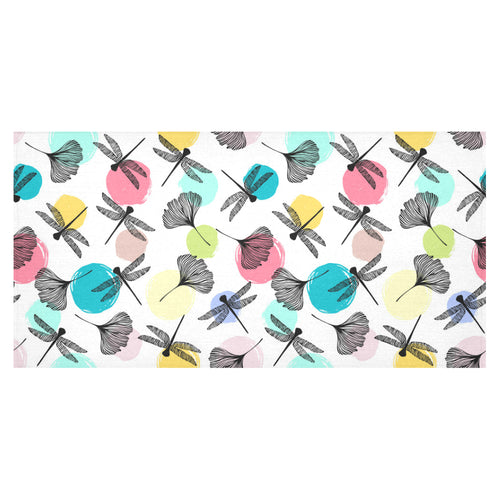 Dragonflies ginkgo leaves pattern Tablecloth