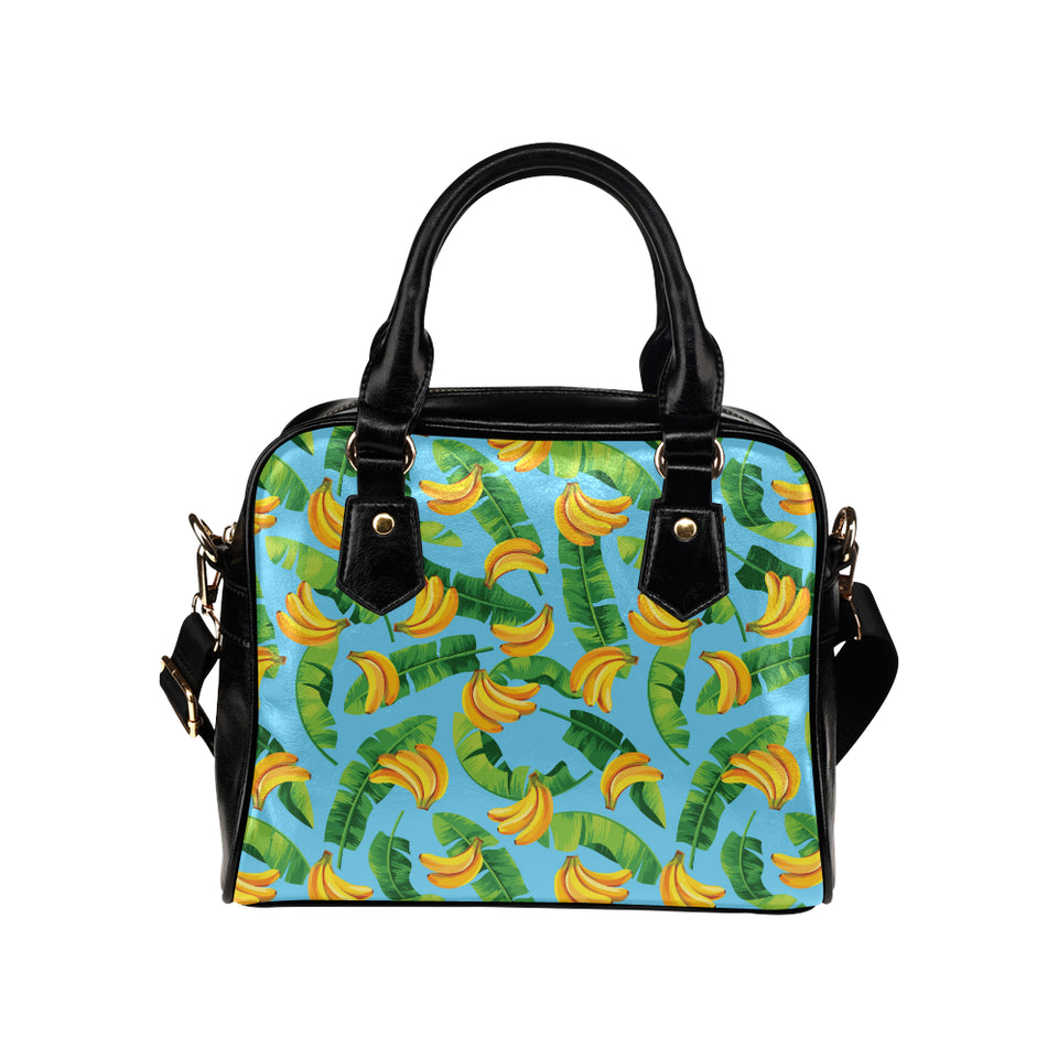 banana leaves banana design pattern Shoulder Handbag