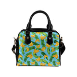 banana leaves banana design pattern Shoulder Handbag