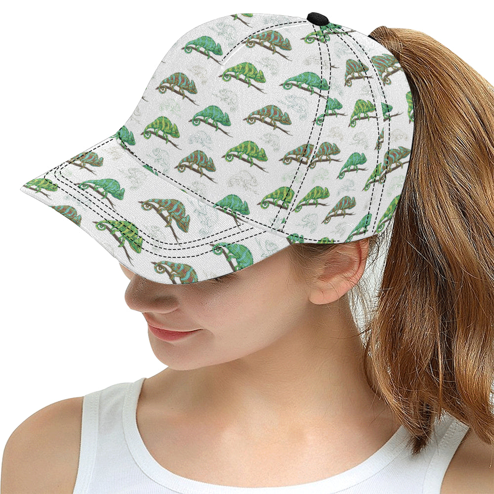 Chameleon lizard pattern All Over Print Snapback Cap