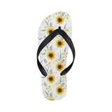 beautiful sunflowers pattern Unisex Flip Flops