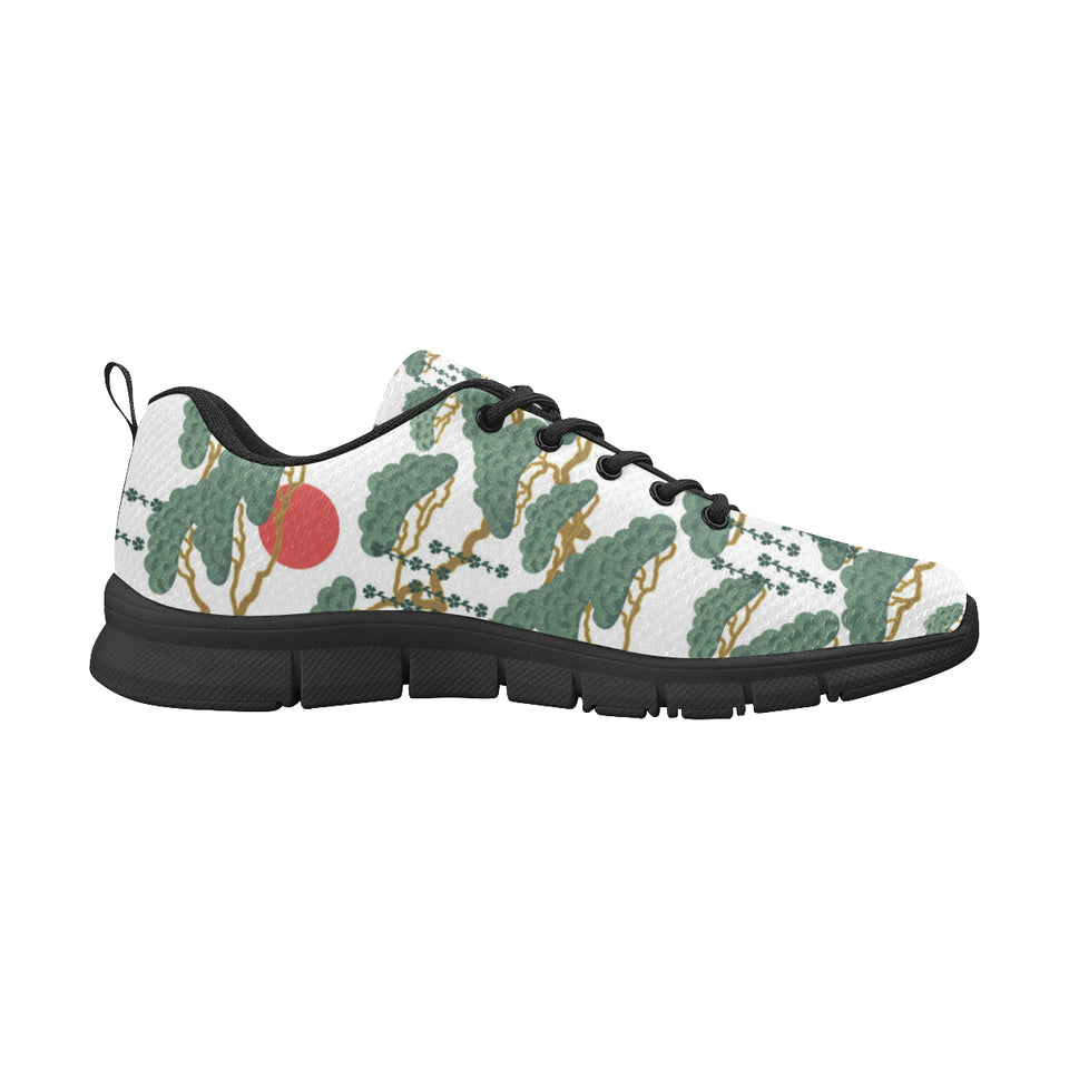 Bonsai red sun japanese pattern Men's Sneaker Shoes