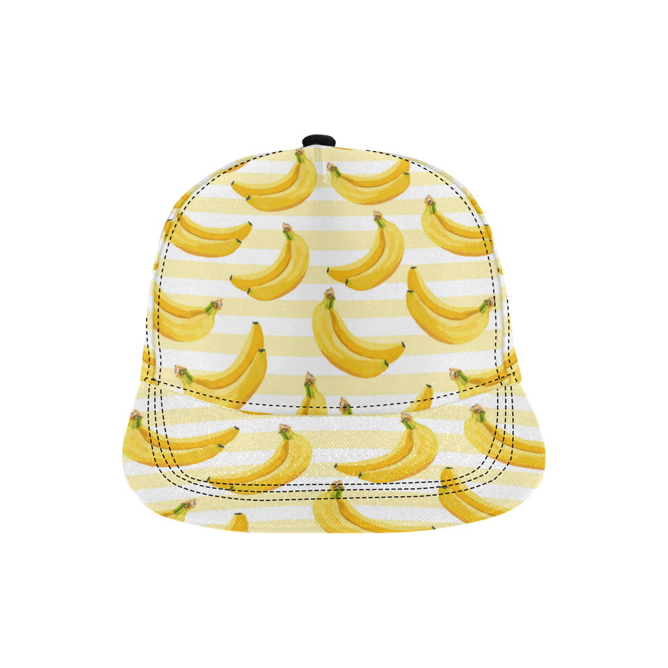 Banana pattern blackground All Over Print Snapback Cap