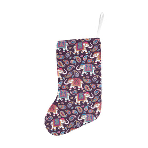 Elephant indian style ornament pattern Christmas Stocking