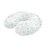 Clock time pattern blackground U-Shaped Travel Neck Pillow