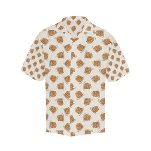 Pancake Pattern Print Design 01 Men's All Over Print Hawaiian Shirt (Model T58)