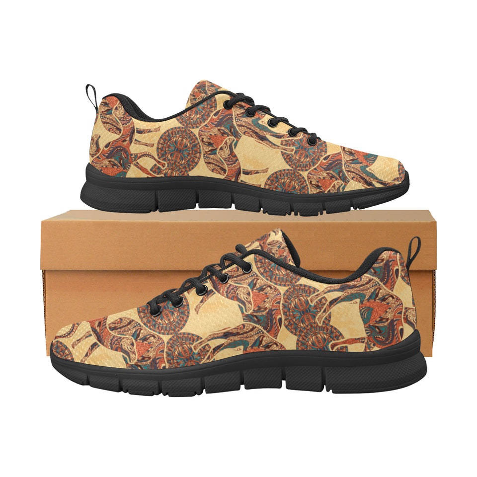 Camel polynesian tribal design pattern Men's Sneaker Shoes