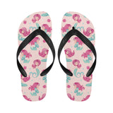 Cute little mermaid pattern Unisex Flip Flops