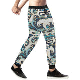 Japanese wave pattern Unisex Casual Sweatpants
