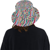 Colorful zebra skin pattern Unisex Bucket Hat