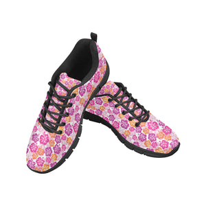 Hibiscus Pattern Print Design 01 Women's Sneaker Shoes