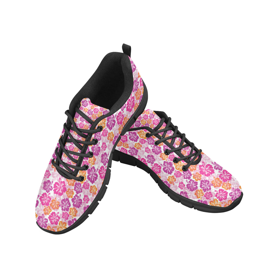 Hibiscus Pattern Print Design 01 Women's Sneaker Shoes