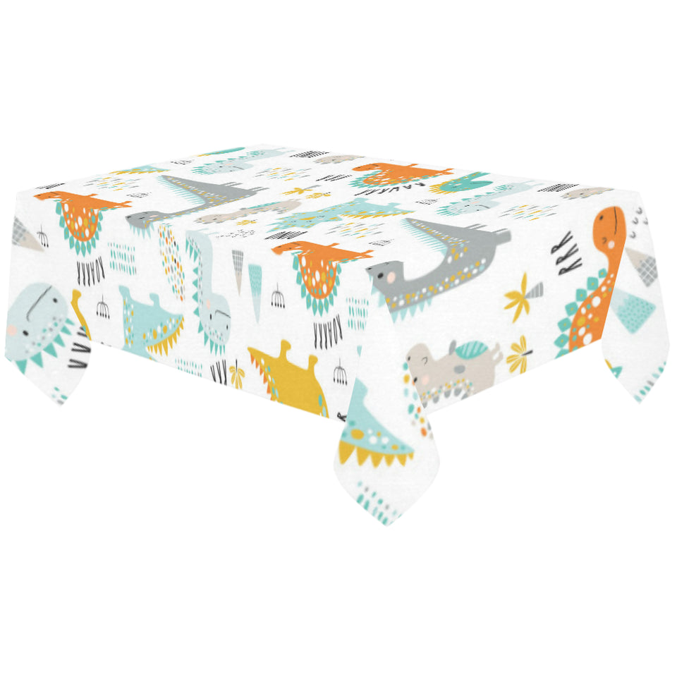 Cute funny kids dinosaurs pattern Tablecloth