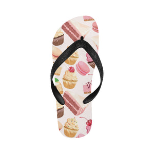 Cake cupcake sweets pattern Unisex Flip Flops