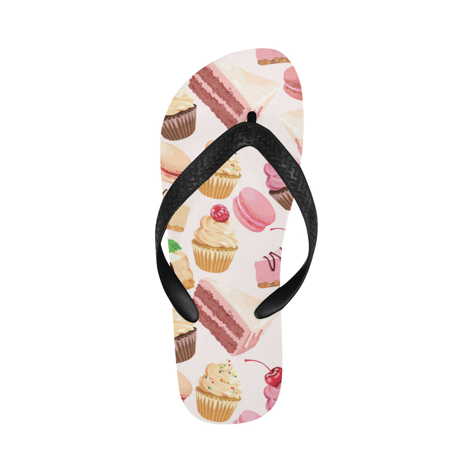 Cake cupcake sweets pattern Unisex Flip Flops