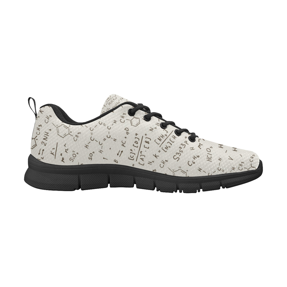 Chemistry Periodic Table Pattern Print Design 04 Men's Breathable Sneakers ( Model 055)