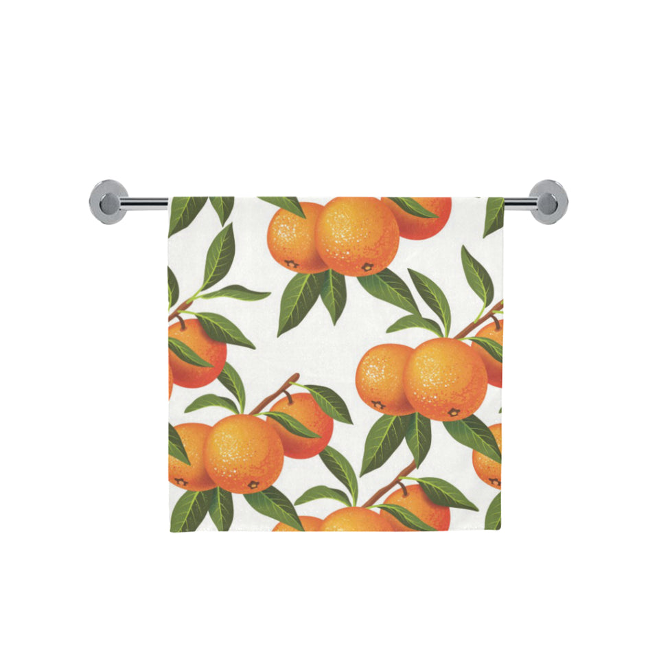Oranges pattern background Bath Towel