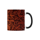 cacao beans tribal polynesian pattern Morphing Mug Heat Changing Mug