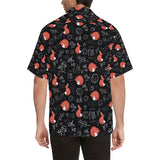 fox sleeping fox pattern Men's All Over Print Hawaiian Shirt