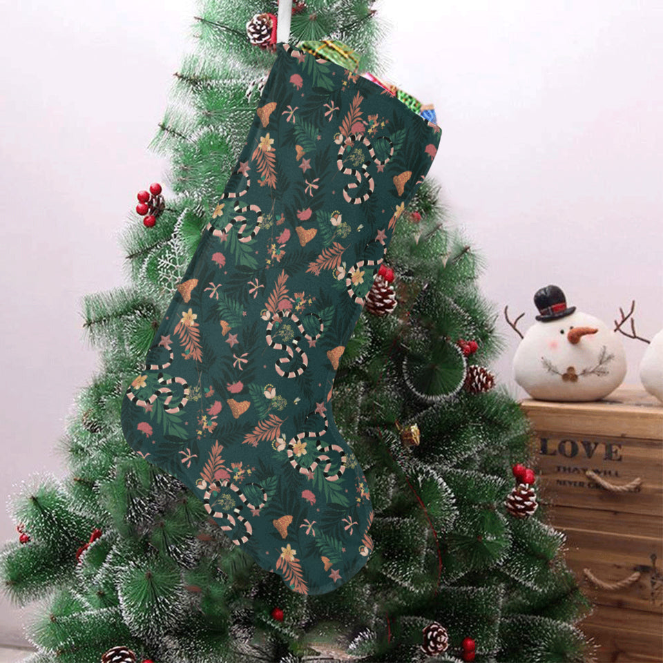 Snake forest pattern Christmas Stocking