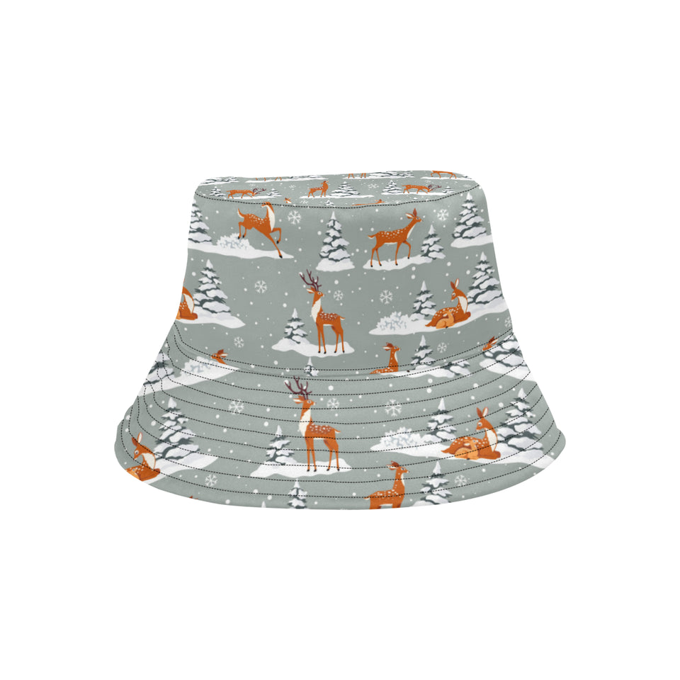 Beautiful deers Winter Christmas Unisex Bucket Hat