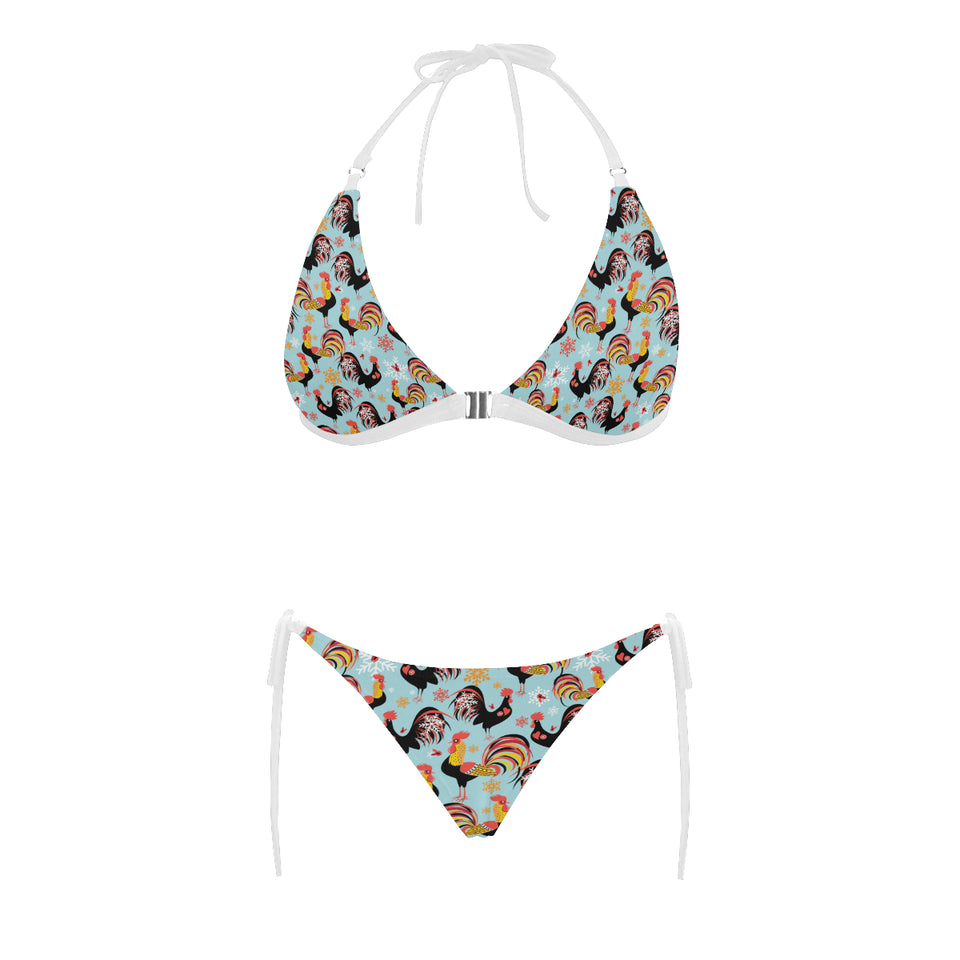 Rooster chicken cock snowfalke Sexy Bikinis Two-Piece Swimsuits