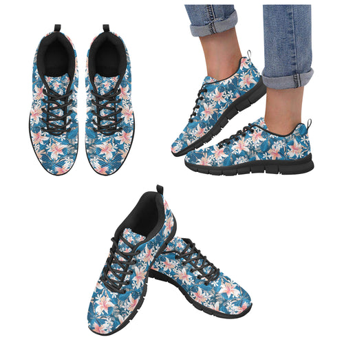 Hibiscus Pattern Print Design 02 Women's Sneaker Shoes