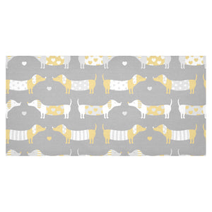 Cute dachshund dog pattern Tablecloth