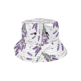 lavender flower design pattern Unisex Bucket Hat