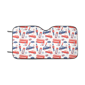 British Pattern Print Design 03 Car Sun Shade