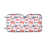 British Pattern Print Design 03 Car Sun Shade