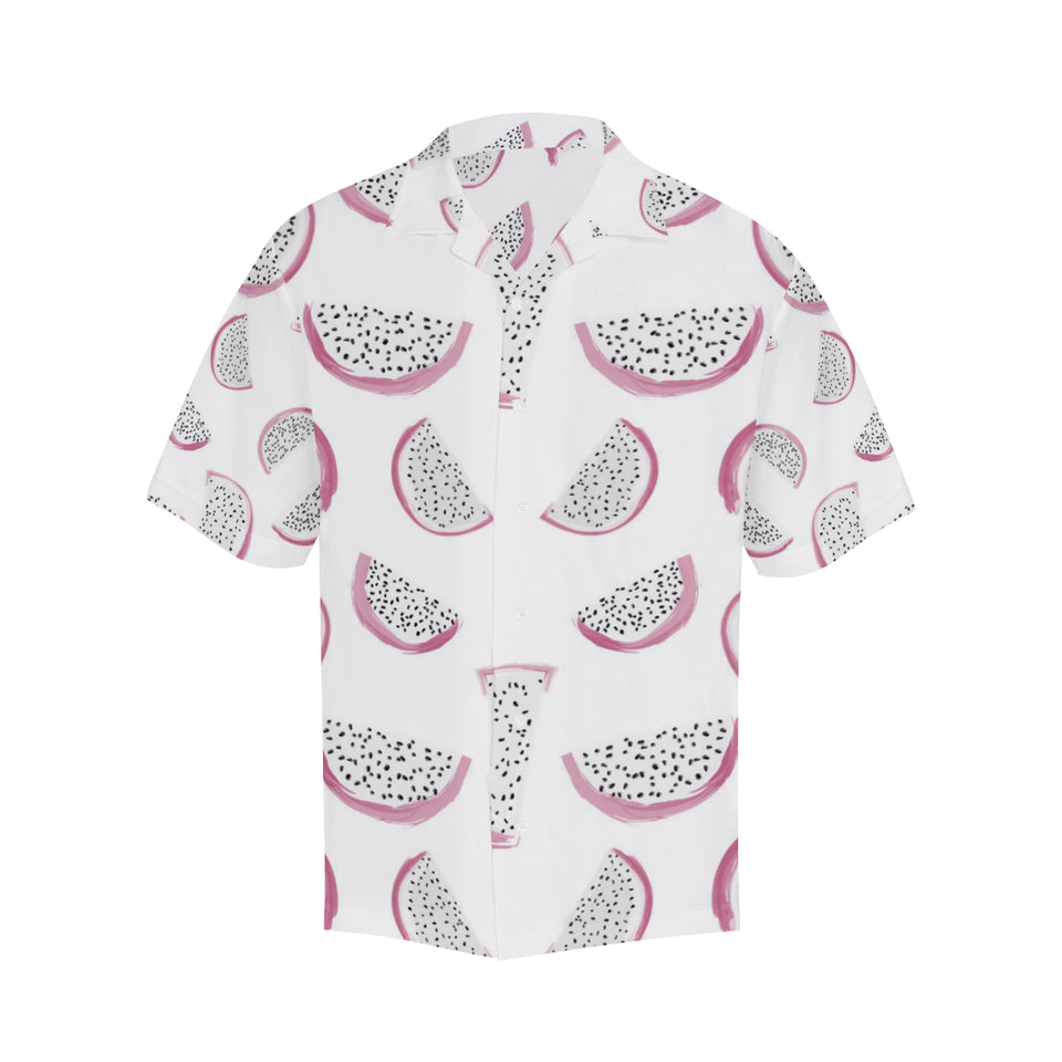 dragon fruit pattern Men's All Over Print Hawaiian Shirt