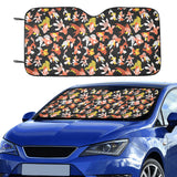 Goldfish Pattern Print Design 03 Car Sun Shade