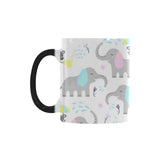 Cute elephant mouse pattern Morphing Mug Heat Changing Mug