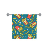 French fries red paper box pattern Bath Towel
